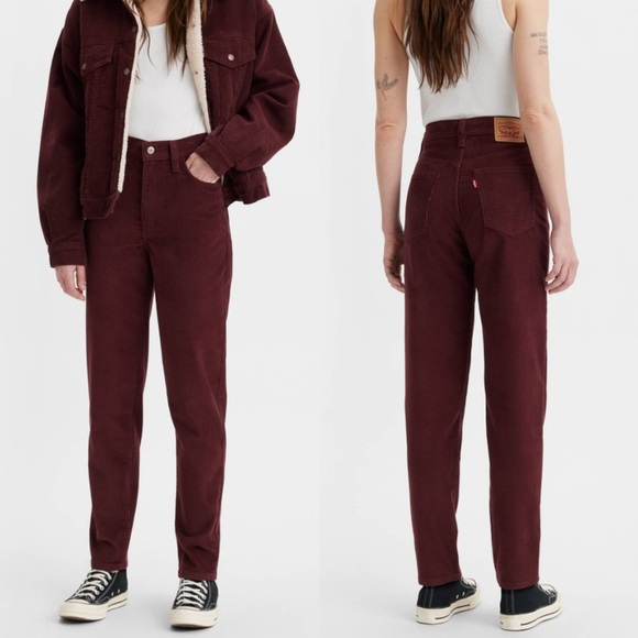 NWT Levis High Waisted Mom Jeans in Decadent Chocolate - Picture 1 of 12